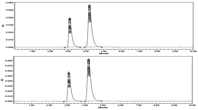 Fig. 8: Chromatogram showing standard of sample injection -