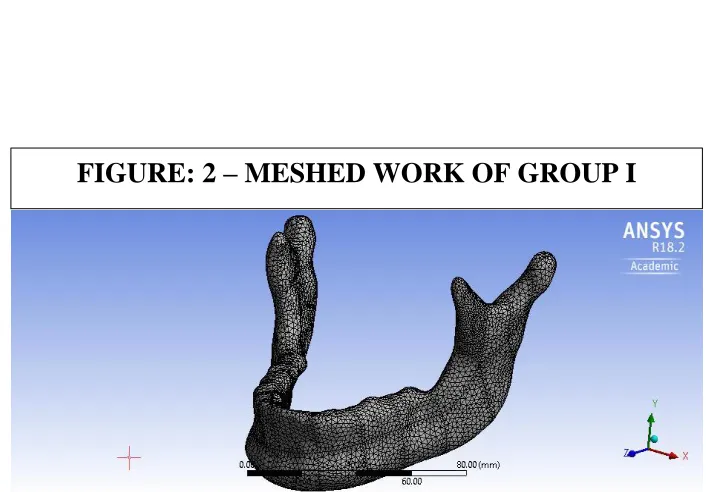 FIGURE: 2 – MESHED WORK OF GROUP I  