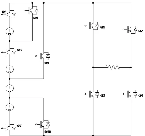 Table-2. Switching table for modified cascaded multilevel inverter. 