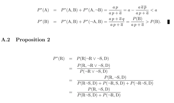 Table 1: The probability distributions P and Q