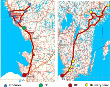Table 2Table 2 presents the summary of route optimisation analysis for all scenarios. When compared to scenario 1, a significant saving was gained in distance, time and no of routes in the remaining three scenarios