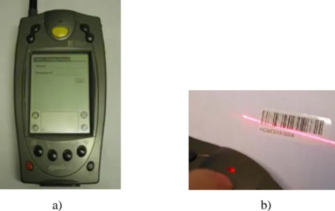 Fig. 7.   An example of Symbol’s SPT  1734 terminal that can be used for accessing the web interface through a wireless connection
