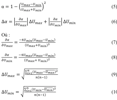 Table 1:  Starting from the different masses determined, the at the terminals of the same microphone  