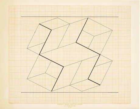 Figure 3.4 Josef Albers, Structural Constellation, n.d.ink and pencil on paper, 18  × 23 in