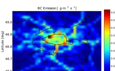 Figure 3. Simulation of both coagulation and condensation for hazy conditions: initial distribution and after 12 h.
