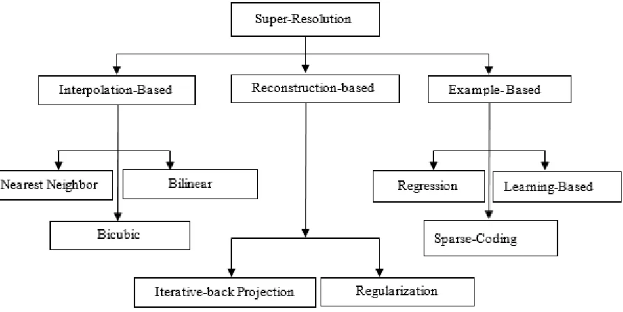 Figure 1: Flowchart of Super Resolution techniques. 