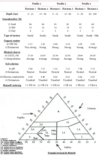 Figure 5. Remchi textural triangle. 