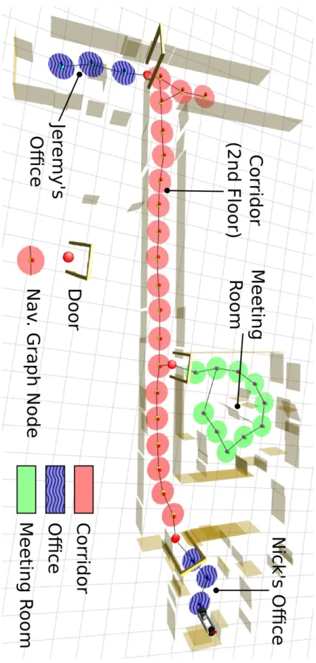 Figure 2.6: The final semantic map obtained by Pronobis et al. [3]