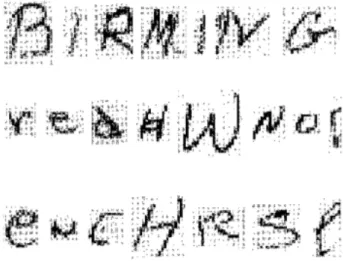 Figure 2.3: Examples of segmented characters [1]