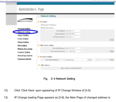 Fig.    3―4 Network Setting 
