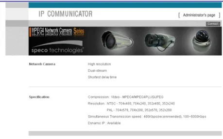 Fig.    3―13    Main Page of THE CAMERA 