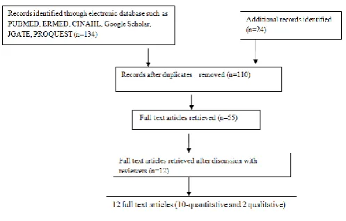 Fig. 1. Flow chart showing literature search for OSCE 