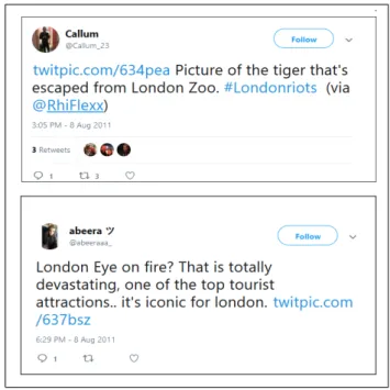 Figure 1.1: Example of tweet messages
