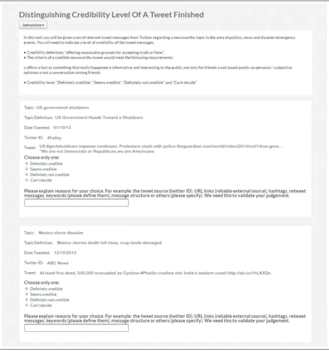 Figure 4.1: User study screenshot to find readers’ feature preferences