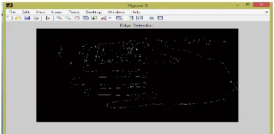 Fig 14:  Screenshot of Detected Edge of Image  