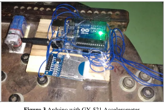 Figure 3 Arduino with GY-521 Accelerometer  