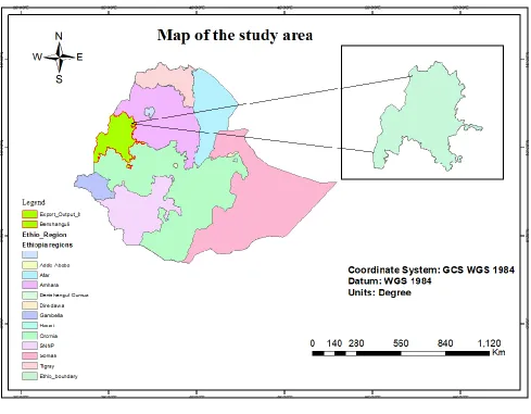 Figure 3 Location map of the study area 