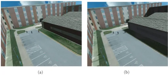 Figure 7: Shadows add a signiﬁcant visual realism to a scene as well as enhance the viewer’s perception of relative depth and position