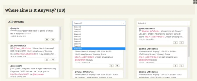 Figure 3.4: Root topic and its child topics as shown on the graphical interface