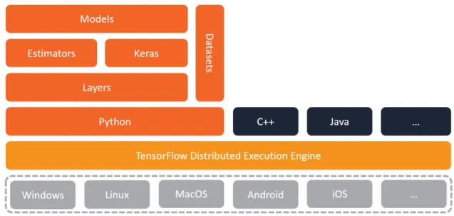 Figure 2.24: TensorFlow architecture [51].