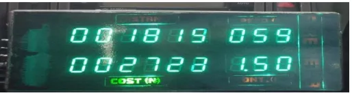 Figure 4 fare meter display 