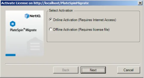 Figure 2-1    License Activation Wizard 