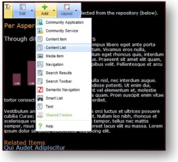Figure 9: Preview  environment, region menu 
