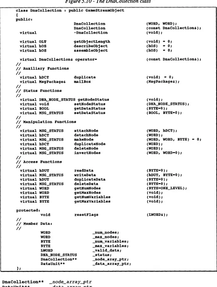 Figure 5.10 - The DnaCollection class