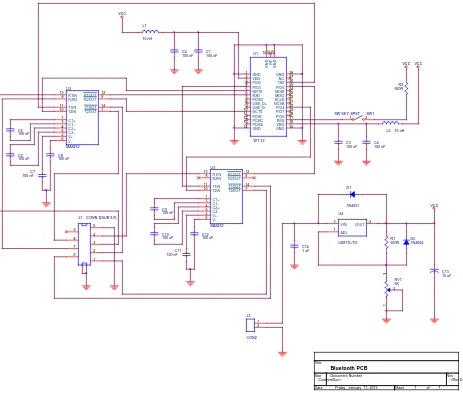 Figure 5. Schematic diagram of indigenously designed WT-12 Bluetooth module. 