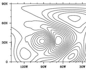 Figure 8. As in Fig. 7 but plotted in a subregion of the global domain.