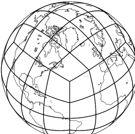 Figure 1. A cubed-sphere grid.