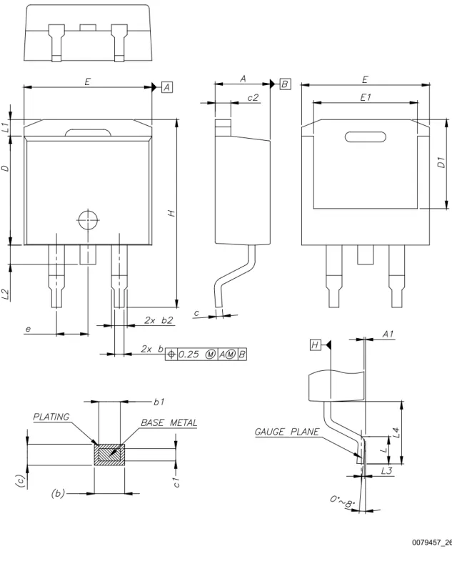 Figure 20. D²PAK (TO-263) type B package outline