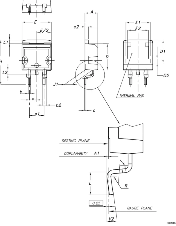 Figure 19. D²PAK (TO-263) type A package outline