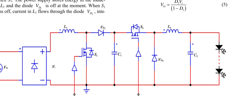 Figure 1. LED Boost-Buck converter diagram.