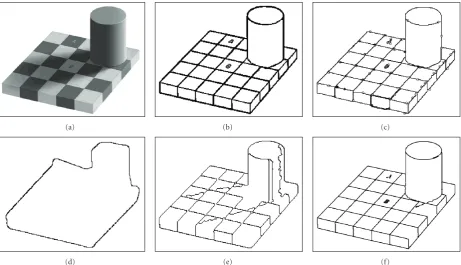 Figure 10: Segmented results of the “chessboard” image. (a) Original image. (b) Ground truth