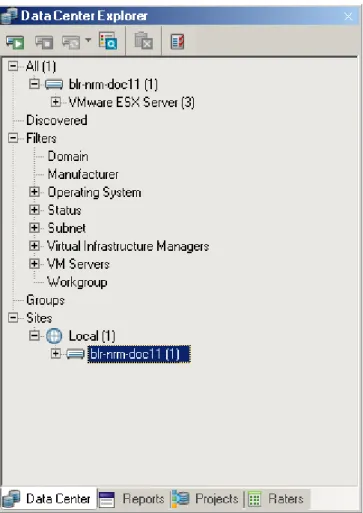 Figure 2-1    Data Center Explorer