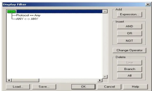 Figure 8-4 : The Display Filter dialog box 