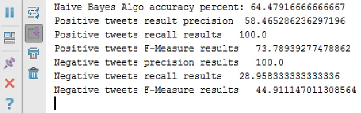 Figure 1: illustrating the metric measures as captured in the experimentation process