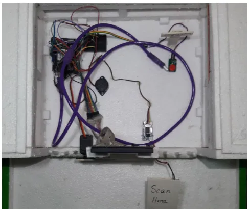 Figure 8. Front view of the hardware unit of our proposed security system. 