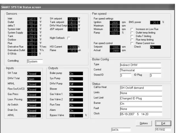 Figure 2-1_SMART SYSTEM Status Screen