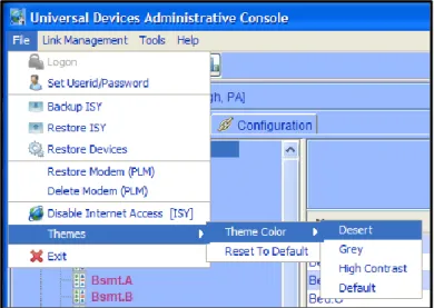 Figure 9: Change Theme Menu 
