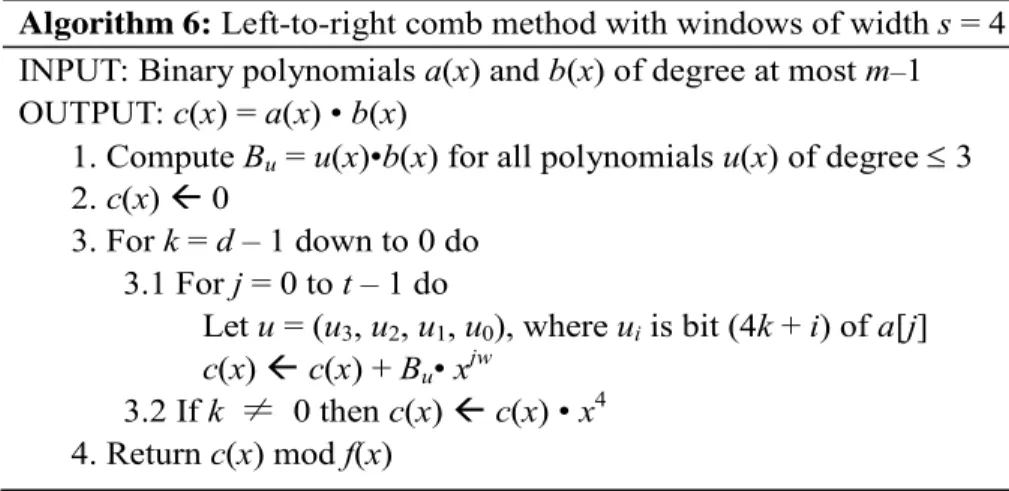 Figure 6: Left-to-right comb method with windows 