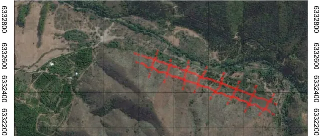 Figure 5. Horizontal displacement vs. time for geophone located at 9 m depth.   
