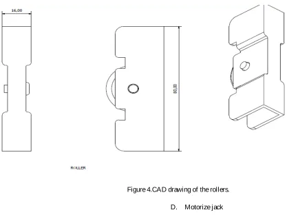 Figure 5. Front view of the motorized jack. 