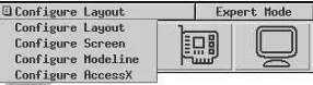 Figure 6-14: xf86cfg conﬁ guration selection