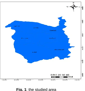 Fig. 1: the studied area  