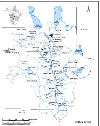 Figure 1. The Red River Basin. 