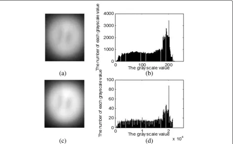 Fig. 5 The comparison of original image and the image of wavelettransform denoising. (a) is the original image grayscale image, and(b) is the wavelet denoising image