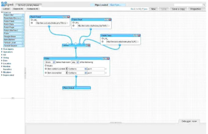Figure 2. Pipes editor. 