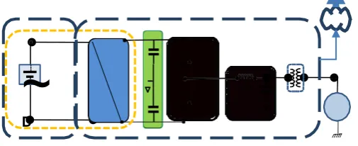 Figure 2. Power Converter for Nanogrid storage. 